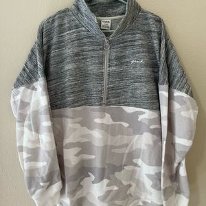 PINK 1/4 Zip Sweater